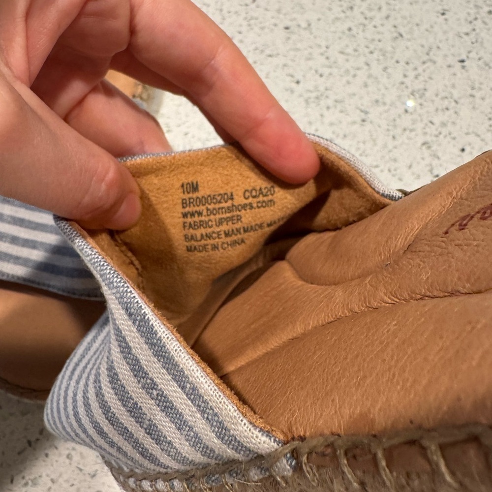 Børn San Benito Blue Striped Slide Sandals Espadrilles - Picture 6 of 7